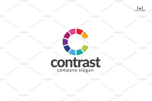 创意字母C标志Logo模板 Contrast-Letter-C-Logo