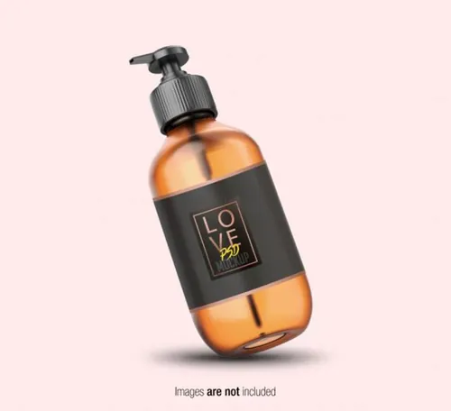 按压式护肤油包装样机展示模型