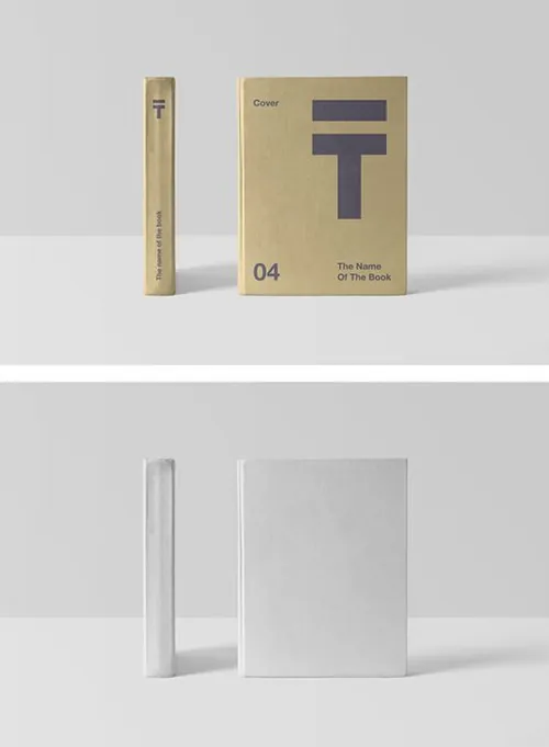书籍封面样机贴图展示模版 Book Cover Psd Mockup