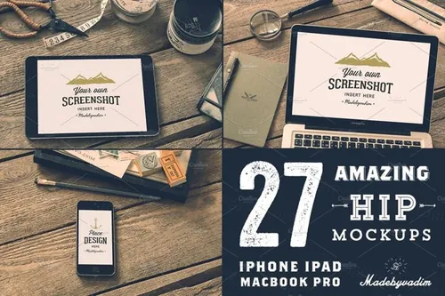 27款高分辨率Apple设备样机合集 27 Hip Apple devices Mockups