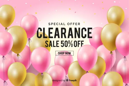 高清可爱卡通创意彩色气球儿童生日快乐设计素材背景海报矢量图片