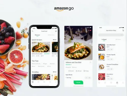 食物饲料用户界面模板Food Feed UI Template