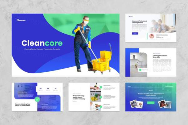 家政服务业务介绍PPT模板