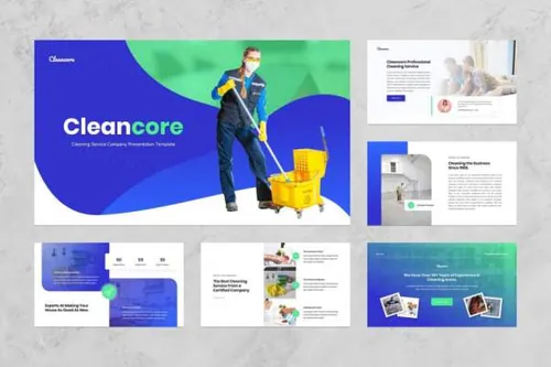 家政服务业务介绍PPT模板