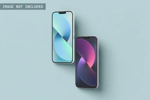 高质量苹果13手机APP程序界面设计UI贴图展示样机模板 i