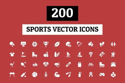运动图标素材 200 Sports Vector Icons