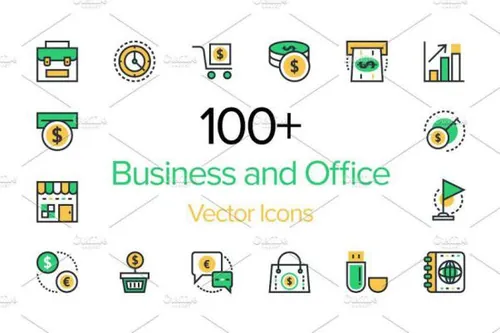 商业办公室图标 100  Business and Office Icons