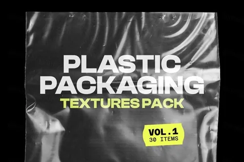 高分辨率透明塑料膜纹理素材大合辑 Plastic Packa