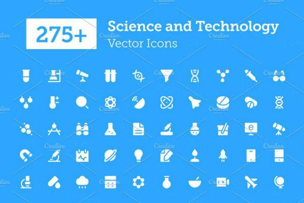 科技矢量图标 275  Science and Technology Icons