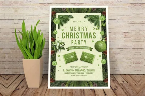 圣诞节宣传DM海报 Christmas poster