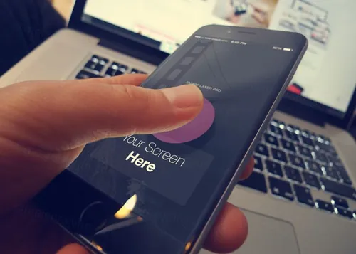 iPhone6模型PSD贴图模板Realistic iPhone 6 Mockup