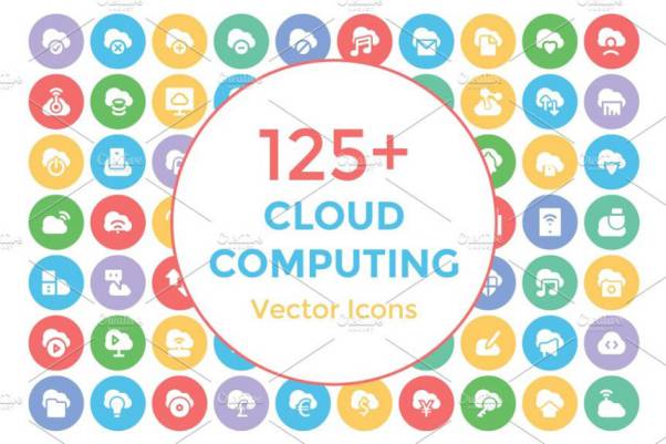 云计算矢量图标 125  Cloud Computing Vector Icon