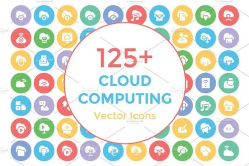云计算矢量图标 125  Cloud Computing Vector Icon