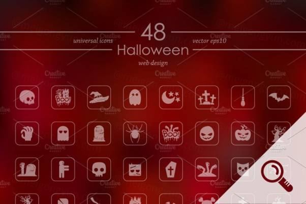 万圣节图标素材 48 HALLOWEEN icons