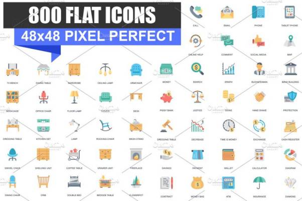 商业扁平化图标 Business Flat Icons