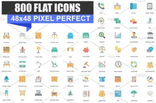 商业扁平化图标 Business Flat Icons