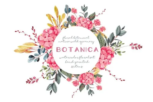 Botanica - watercolor set 高清的植