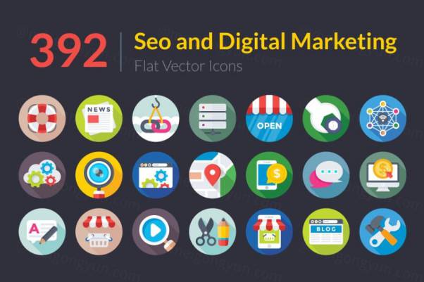 SEO功能图标 392 SEO and Digital Marketing Ic