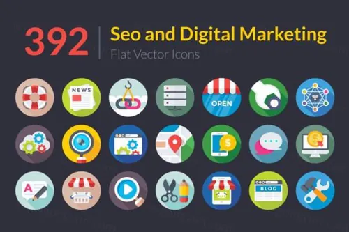 SEO功能图标 392 SEO and Digital Marketing Ic