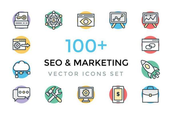 SEO市场图标 100  SEO and Marketing Icons
