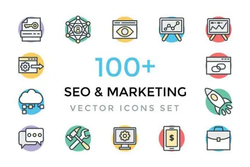 SEO市场图标 100  SEO and Marketing Icons