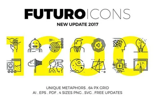 概念线型图标 Futuro Line Icons Collection