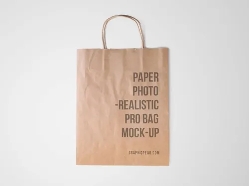 Paper Bag Mockup 纸袋包装贴图模版