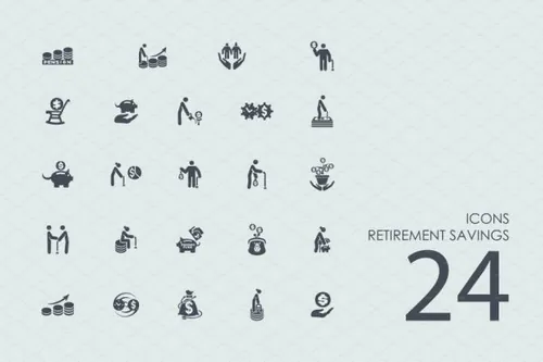 退休储蓄图标 24 Retirement Savings icons