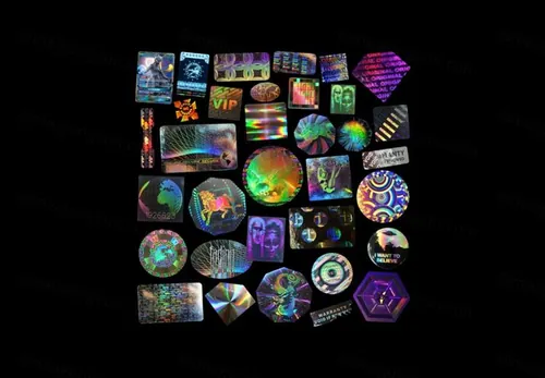 37款全息镭射全息渐变标签贴纸PNG素材合辑 Pluto Dripz x Beatstars – Authentic II