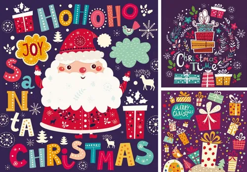 卡通矢量圣诞节元素Cartoon Christmas