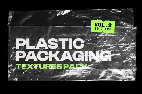 高分辨率透明塑料膜纹理素材大合辑 Plastic Packa