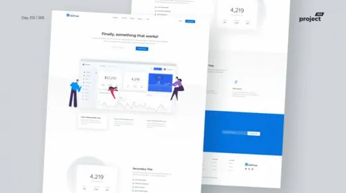 软件服务网站落地页设计 SaaS Product – Landing Page