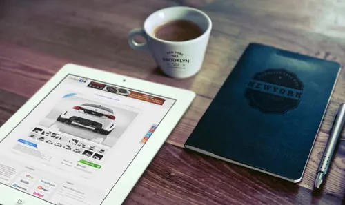 书籍杂志模型PSD贴图模板Good Morning (iPad , Cup Logo  Notebook Logo) mockup