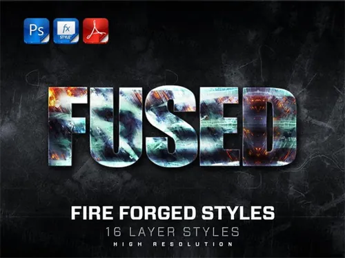 一款火焰游戏特效字体模板样式V8Photoshop fire text