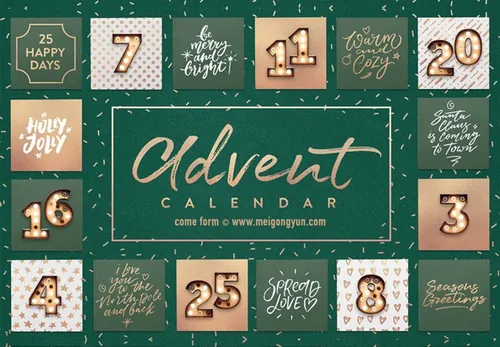 25个精彩圣诞手写字母集 Christmas Quotes