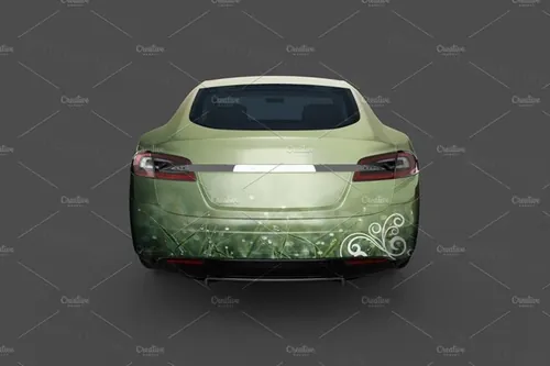 新能源充电汽车样机模板 Electric Car Mock Up