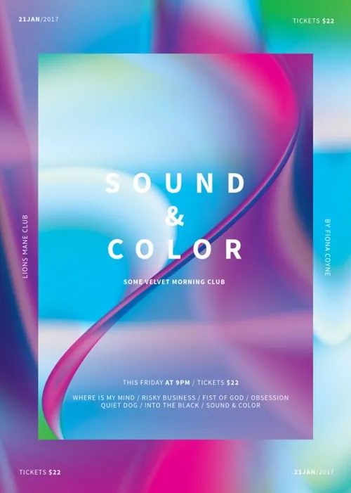 Sound  Color Poster / Flyer海报
