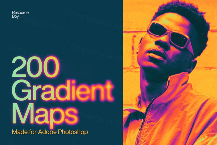 复古酸性艺术PS渐变映射素材合辑 Photoshop Gra