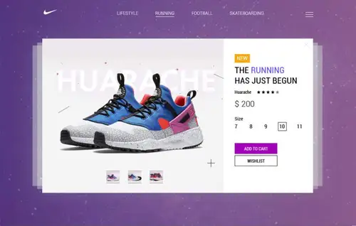 Nike Sneaker Product  Daily UI #050每日UI源文件分享