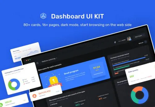 一款强大的资讯主页用户界面组件 Analytics Dashboard UI K