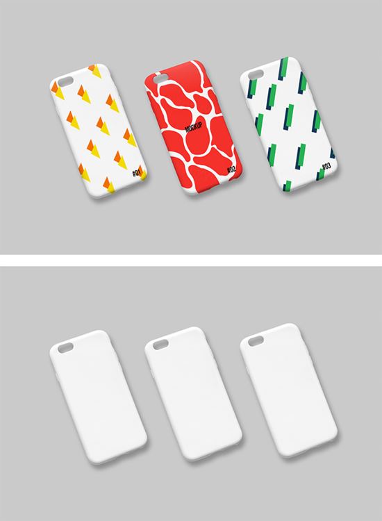 逼真的苹果手机壳贴图展示样机模版 iPhone Case Mockup