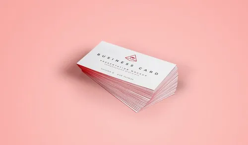 名片模型PSD贴图模板Psd Business Card Mock-Up