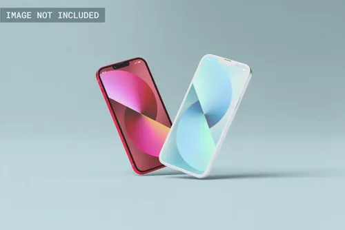 高质量苹果13手机APP程序界面设计UI贴图展示样机模板 i