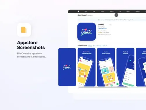 活动派对邀请主题APP应用设计UI套件