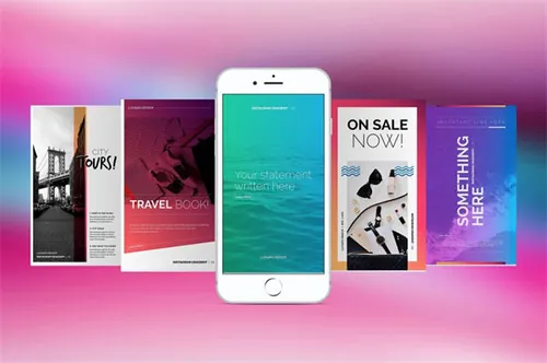 20个高品质的海报banner社交媒体设计模板 Gradient Social Media Pack - CM