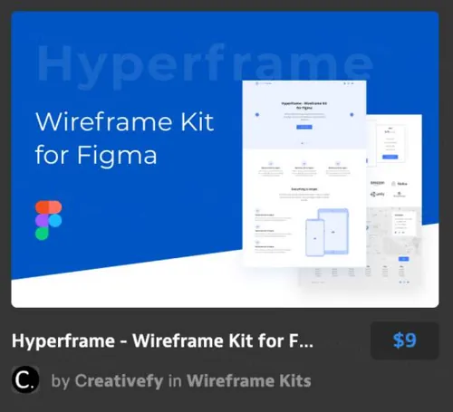 信息数据线框套件Wireframe Kit for Figma