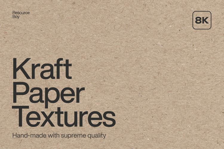 50张超高清牛皮纸PS纹理素材 Kraft Paper Te