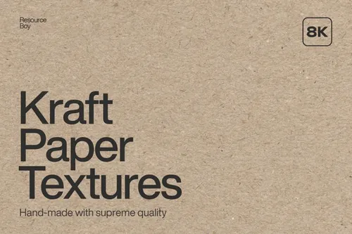 50张超高清牛皮纸PS纹理素材 Kraft Paper Te