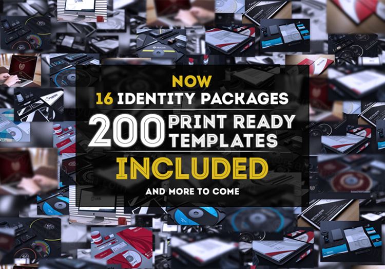 200+场景LOGO贴图样机Corporate Identity Bundle +200 Files(02)