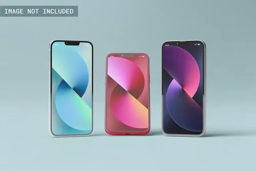 高质量苹果13手机APP程序界面设计UI贴图展示样机模板 i